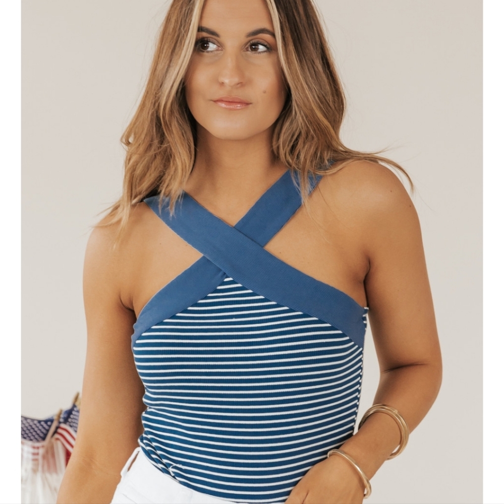 Cross Halter bodysuit